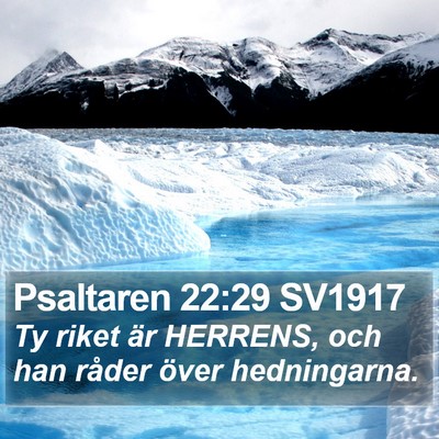 Psaltaren 22:29 SV1917 Bible Verse Image