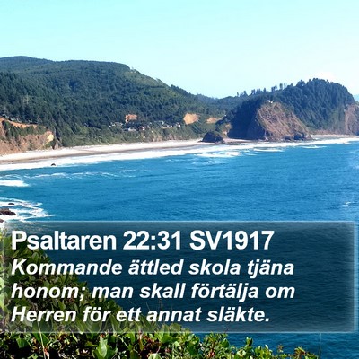 Psaltaren 22:31 SV1917 Bible Verse Image