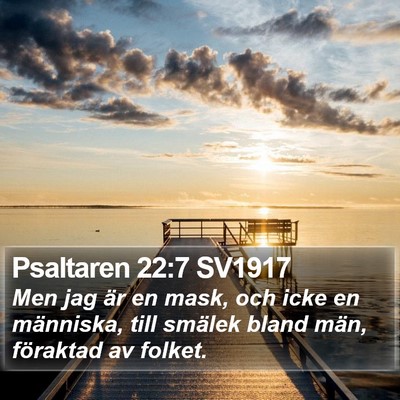 Psaltaren 22:7 SV1917 Bible Verse Image