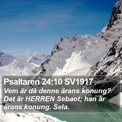 Psaltaren 24:10 SV1917 Bible Verse Image