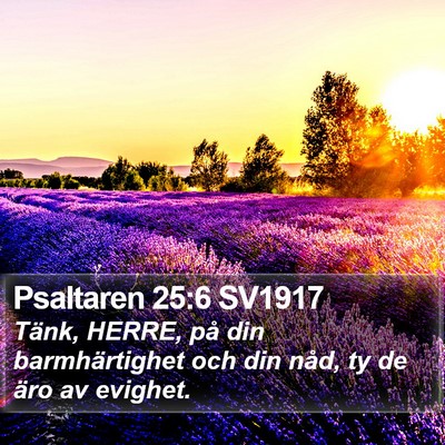 Psaltaren 25:6 SV1917 Bible Verse Image