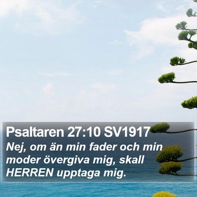 Psaltaren 27:10 SV1917 Bible Verse Image