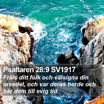 Psaltaren 28:9 SV1917 Bible Verse Image