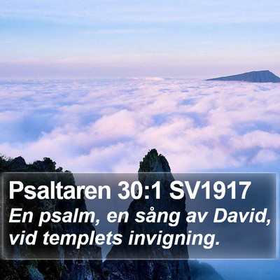 Psaltaren 30:1 SV1917 Bible Verse Image