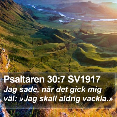 Psaltaren 30:7 SV1917 Bible Verse Image