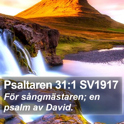 Psaltaren 31:1 SV1917 Bible Verse Image