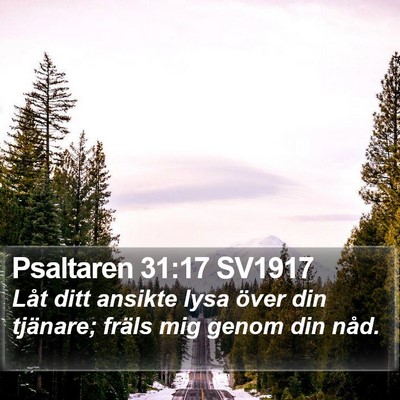 Psaltaren 31:17 SV1917 Bible Verse Image