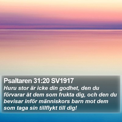 Psaltaren 31:20 SV1917 Bible Verse Image