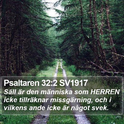 Psaltaren 32:2 SV1917 Bible Verse Image