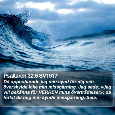 Psaltaren 32:5 SV1917 Bible Verse Image
