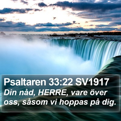 Psaltaren 33:22 SV1917 Bible Verse Image