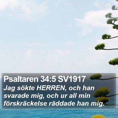 Psaltaren 34:5 SV1917 Bible Verse Image