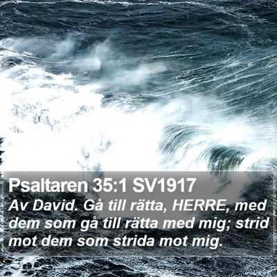 Psaltaren 35:1 SV1917 Bible Verse Image
