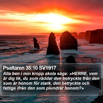 Psaltaren 35:10 SV1917 Bible Verse Image