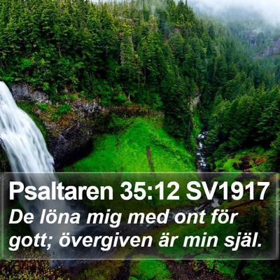 Psaltaren 35:12 SV1917 Bible Verse Image