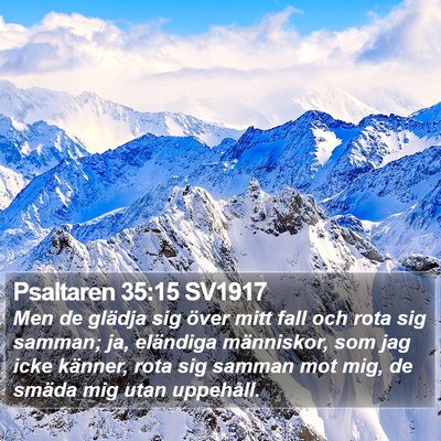 Psaltaren 35:15 SV1917 Bible Verse Image