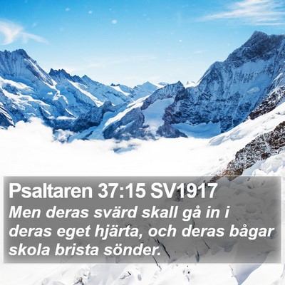 Psaltaren 37:15 SV1917 Bible Verse Image