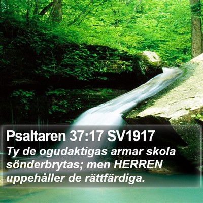 Psaltaren 37:17 SV1917 Bible Verse Image