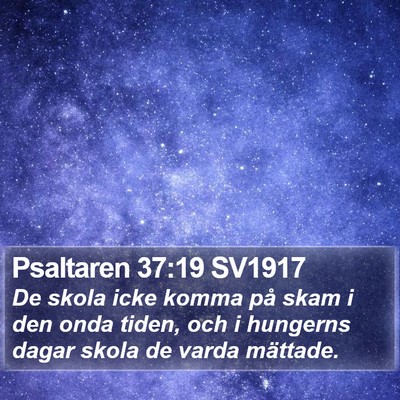 Psaltaren 37:19 SV1917 Bible Verse Image
