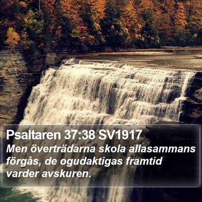 Psaltaren 37:38 SV1917 Bible Verse Image