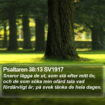 Psaltaren 38:13 SV1917 Bible Verse Image