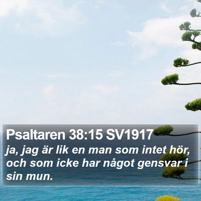 Psaltaren 38:15 SV1917 Bible Verse Image