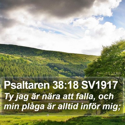 Psaltaren 38:18 SV1917 Bible Verse Image