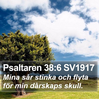 Psaltaren 38:6 SV1917 Bible Verse Image