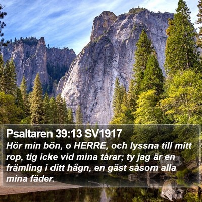 Psaltaren 39:13 SV1917 Bible Verse Image