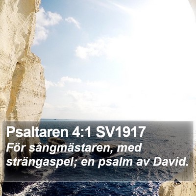Psaltaren 4:1 SV1917 Bible Verse Image