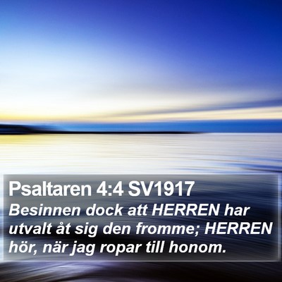 Psaltaren 4:4 SV1917 Bible Verse Image