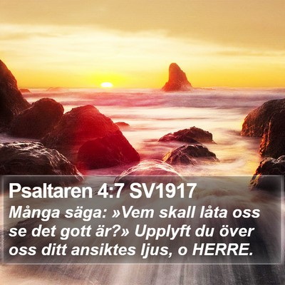 Psaltaren 4:7 SV1917 Bible Verse Image