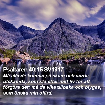 Psaltaren 40:15 SV1917 Bible Verse Image