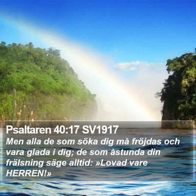 Psaltaren 40:17 SV1917 Bible Verse Image