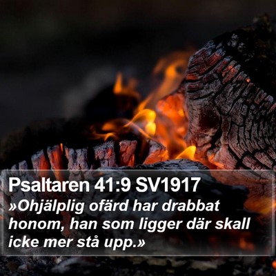 Psaltaren 41:9 SV1917 Bible Verse Image