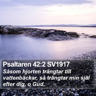 Psaltaren 42:2 SV1917 Bible Verse Image