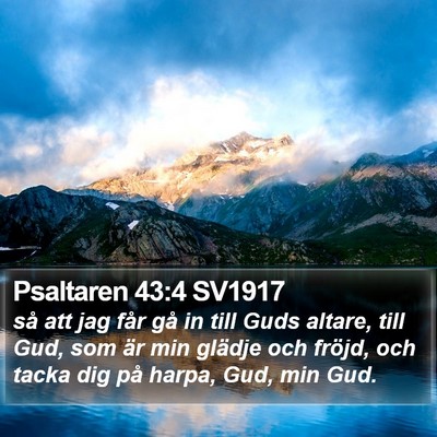 Psaltaren 43:4 SV1917 Bible Verse Image