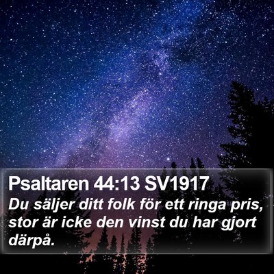 Psaltaren 44:13 SV1917 Bible Verse Image