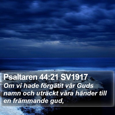 Psaltaren 44:21 SV1917 Bible Verse Image