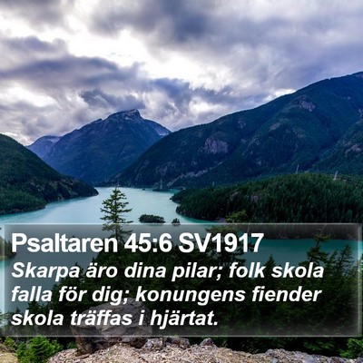Psaltaren 45:6 SV1917 Bible Verse Image