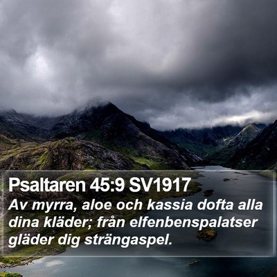Psaltaren 45:9 SV1917 Bible Verse Image
