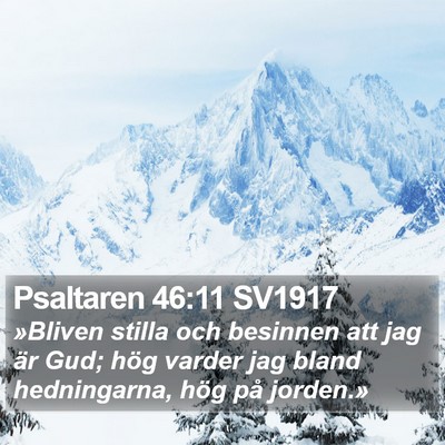 Psaltaren 46:11 SV1917 Bible Verse Image