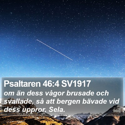 Psaltaren 46:4 SV1917 Bible Verse Image