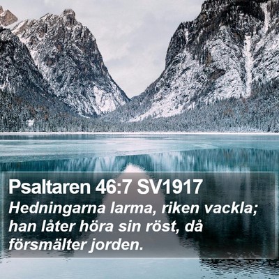 Psaltaren 46:7 SV1917 Bible Verse Image