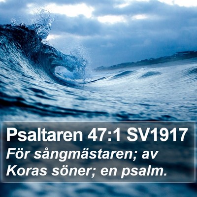 Psaltaren 47:1 SV1917 Bible Verse Image