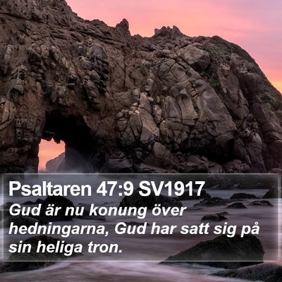 Psaltaren 47:9 SV1917 Bible Verse Image