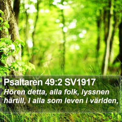 Psaltaren 49:2 SV1917 Bible Verse Image