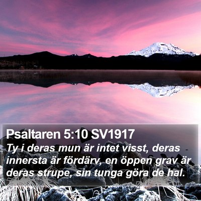 Psaltaren 5:10 SV1917 Bible Verse Image