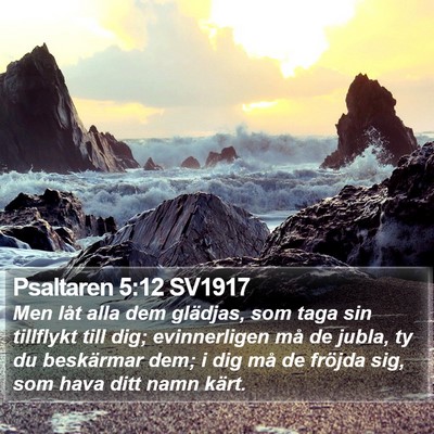 Psaltaren 5:12 SV1917 Bible Verse Image