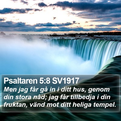 Psaltaren 5:8 SV1917 Bible Verse Image